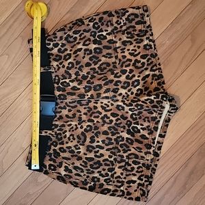Forever 21 leopard cargo shorts